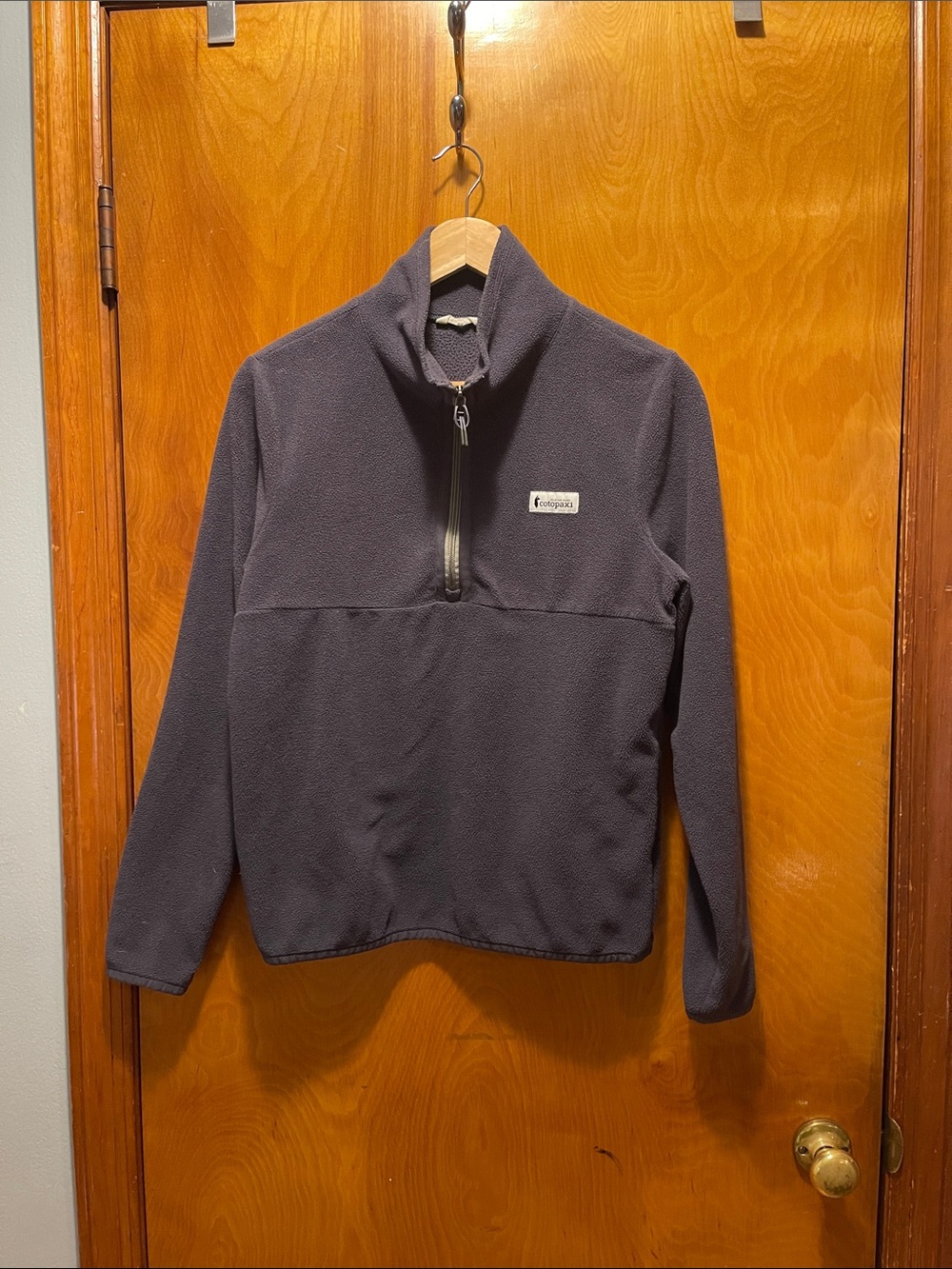 cotopaxi navy half-zip fleece pullover